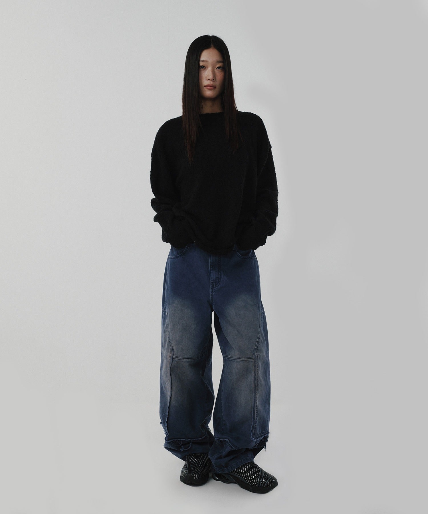 SHEARLING KNIT [BLACK]