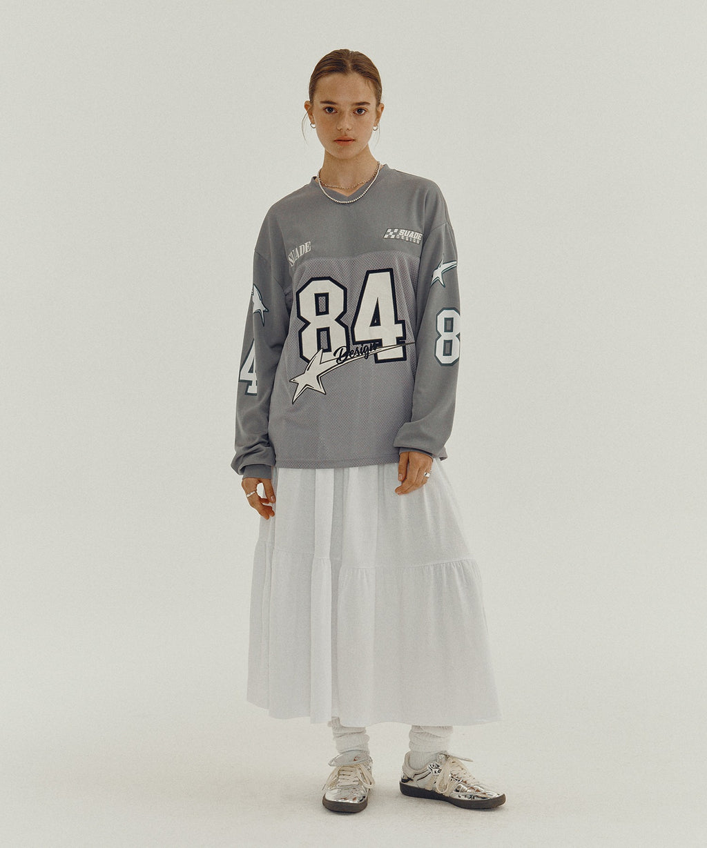 84 STAR RACING LONG SLEEVE [GRAY]