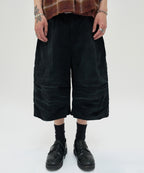 UTILITY CARGO SHORTS [BLACK]