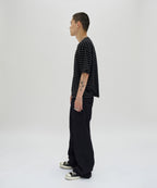 TEXTURED POCKET TEE [BLACK WHITE]