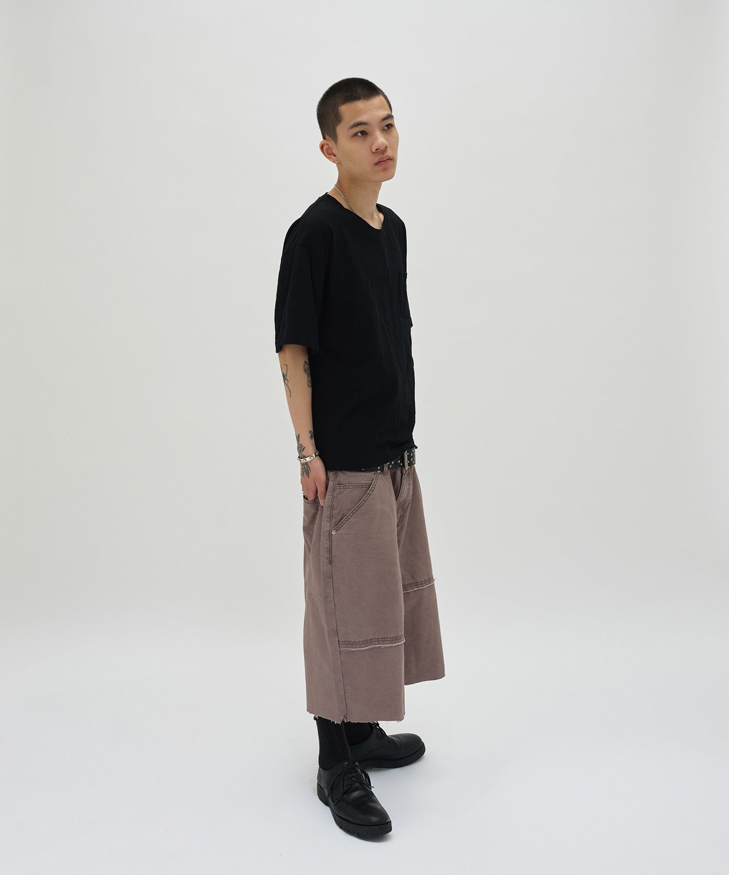 TEXTURED POCKET TEE [BLACK]