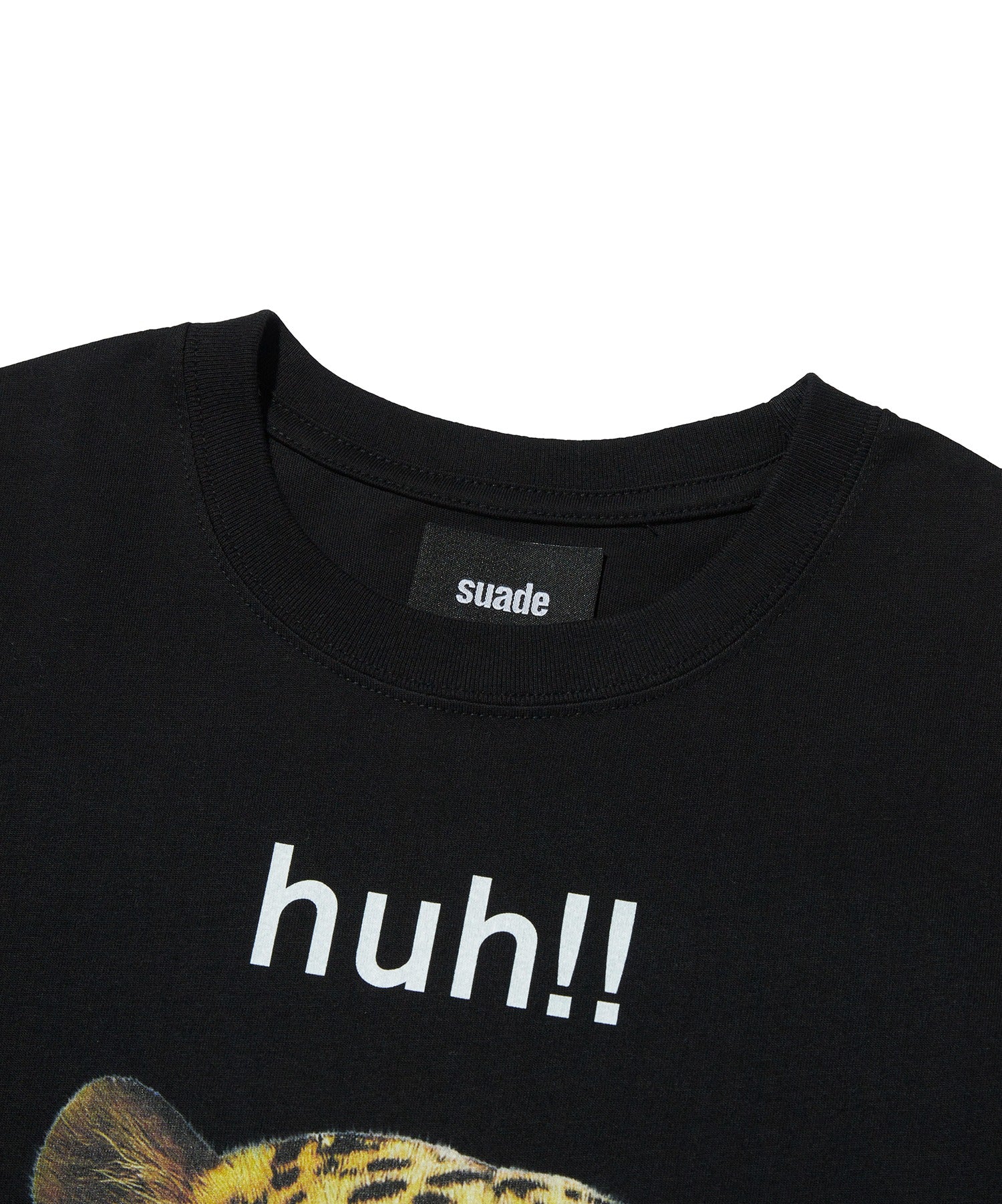 HUH!! LEOPARD TEE [BLACK]