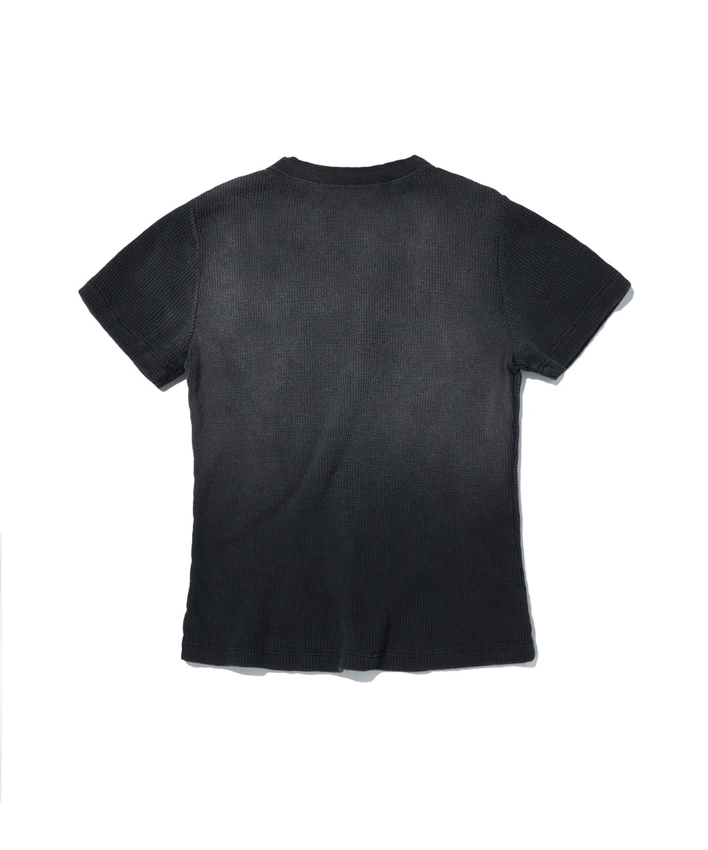 WASHED THERMAL LOGO TEE [BLACK]