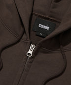 NORMAL HOOD ZIP UP [BROWN]