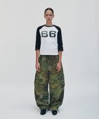 WASHED CARGO PANTS [GREEN CAMO]