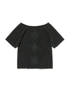 SUNNY ONE SHOULDER TEE [WASHING BLACK]