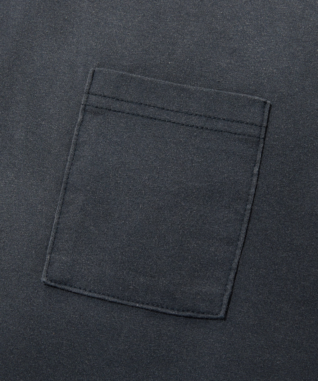 POCKET CROPPED TEE [WASHING NAVY]