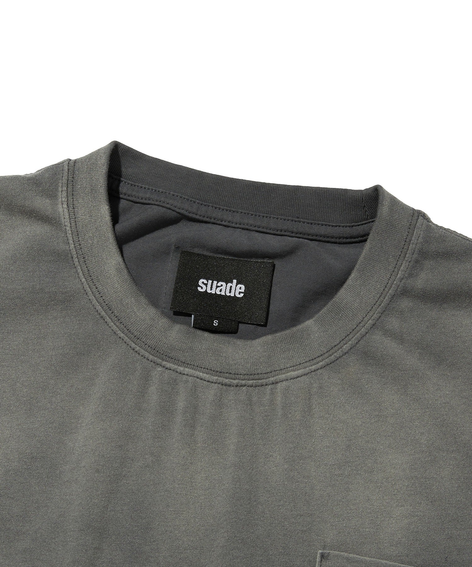 POCKET CROPPED TEE [WASHING GRAY]
