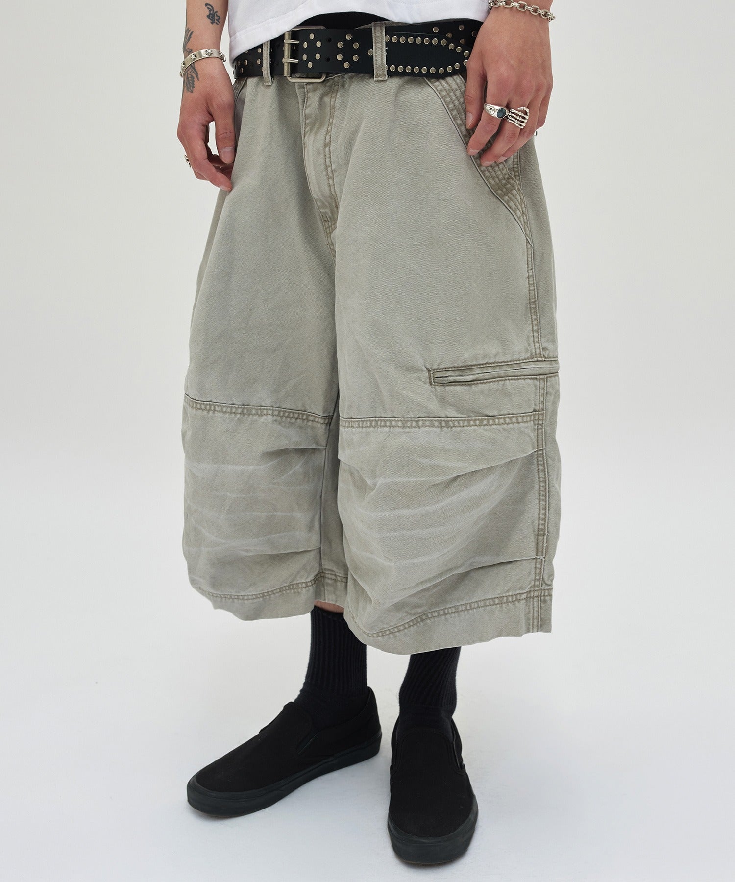 UTILITY CARGO SHORTS [GRAY]