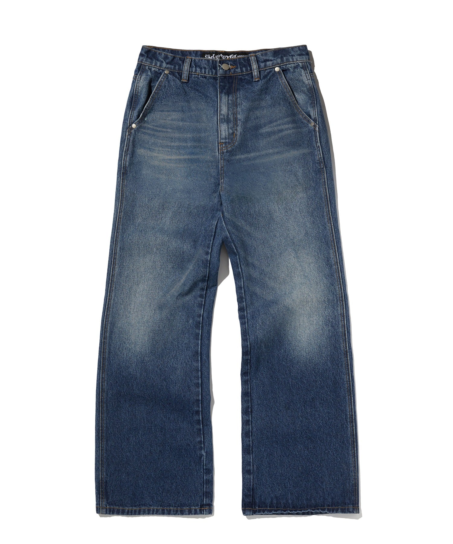 CURVED FLARE DENIM [BLUE]