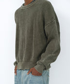 WASHED KNIT [KHAKI]