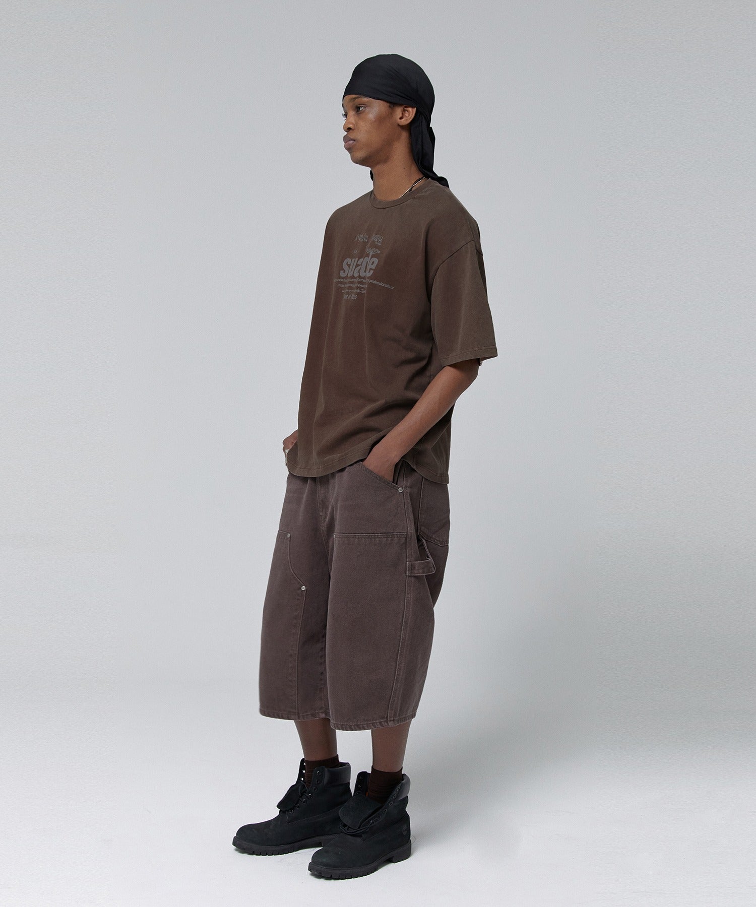 CONTOUR DOUBLE KNEE SHORTS [BROWN]
