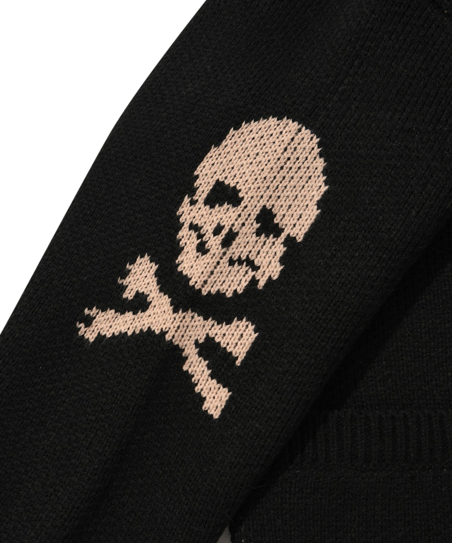 SKULL COWICHAN SWEATER [BLACK]