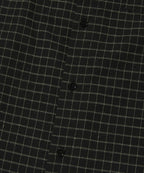 CROPPED CHECK SHIRT [BLACK]