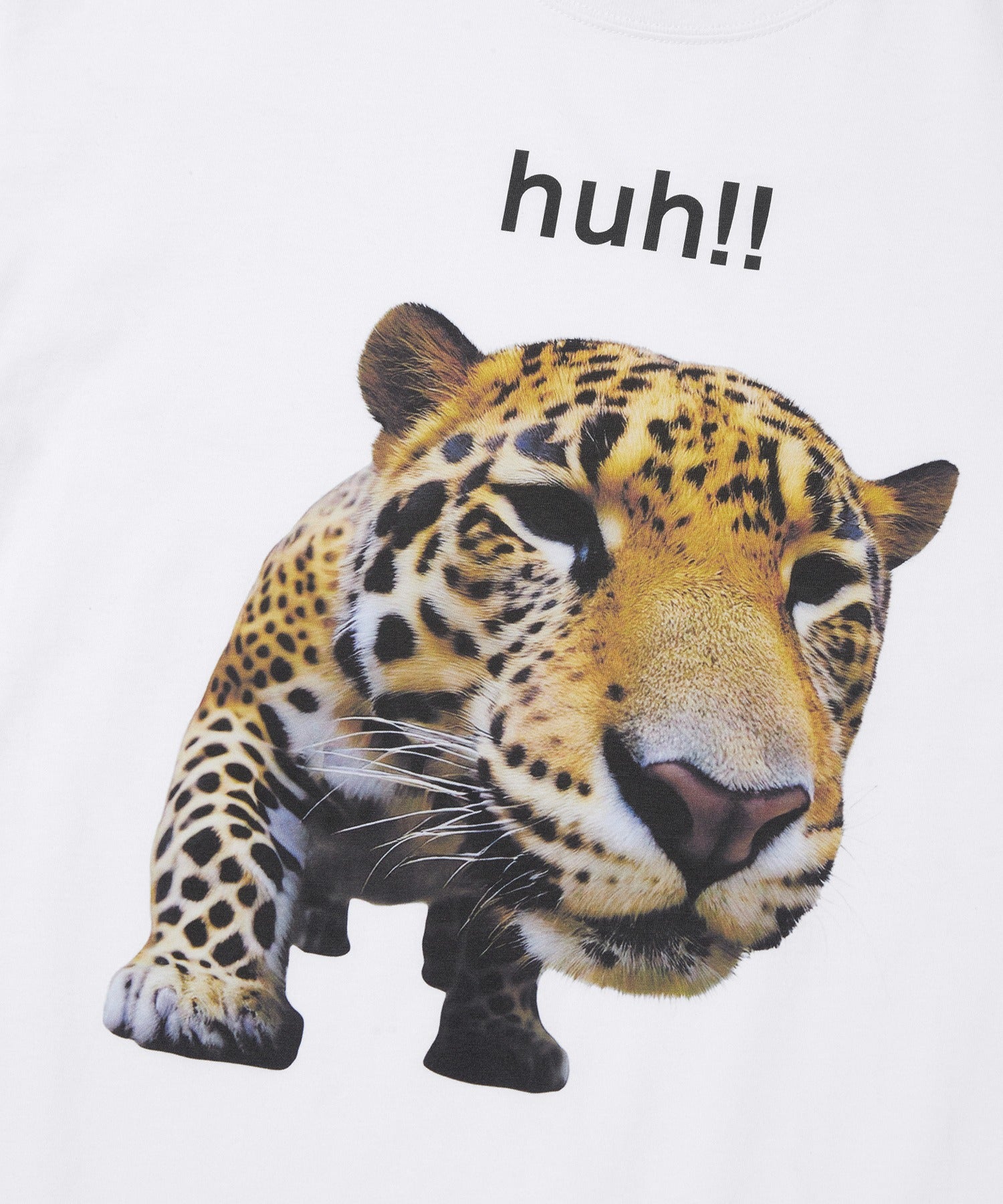 HUH!! LEOPARD TEE [WHITE]