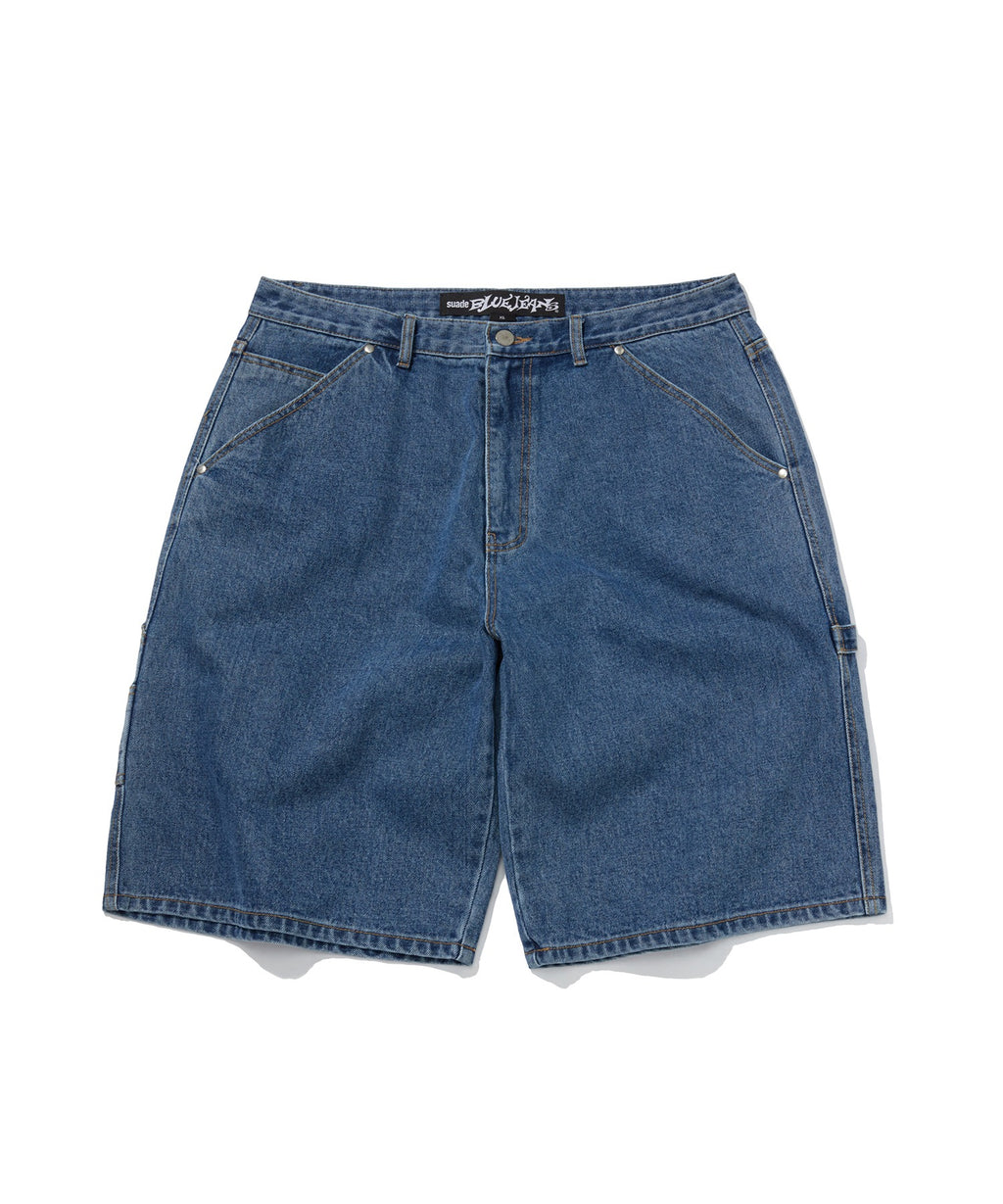 CARPENTER DENIM SHORTS [BLUE]
