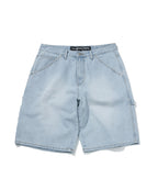 CARPENTER DENIM SHORTS [LIGHT BLUE]