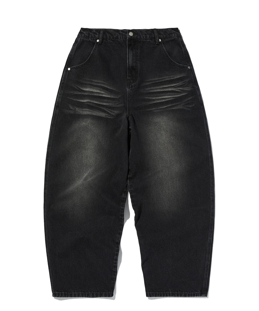 WRINKLE DENIM [BLACK]