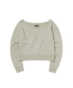SUNNY ONE SHOULDER CREWNECK [CREAM]
