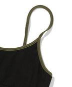 COLOR BLOCK SLEEVELESS [BLACK]