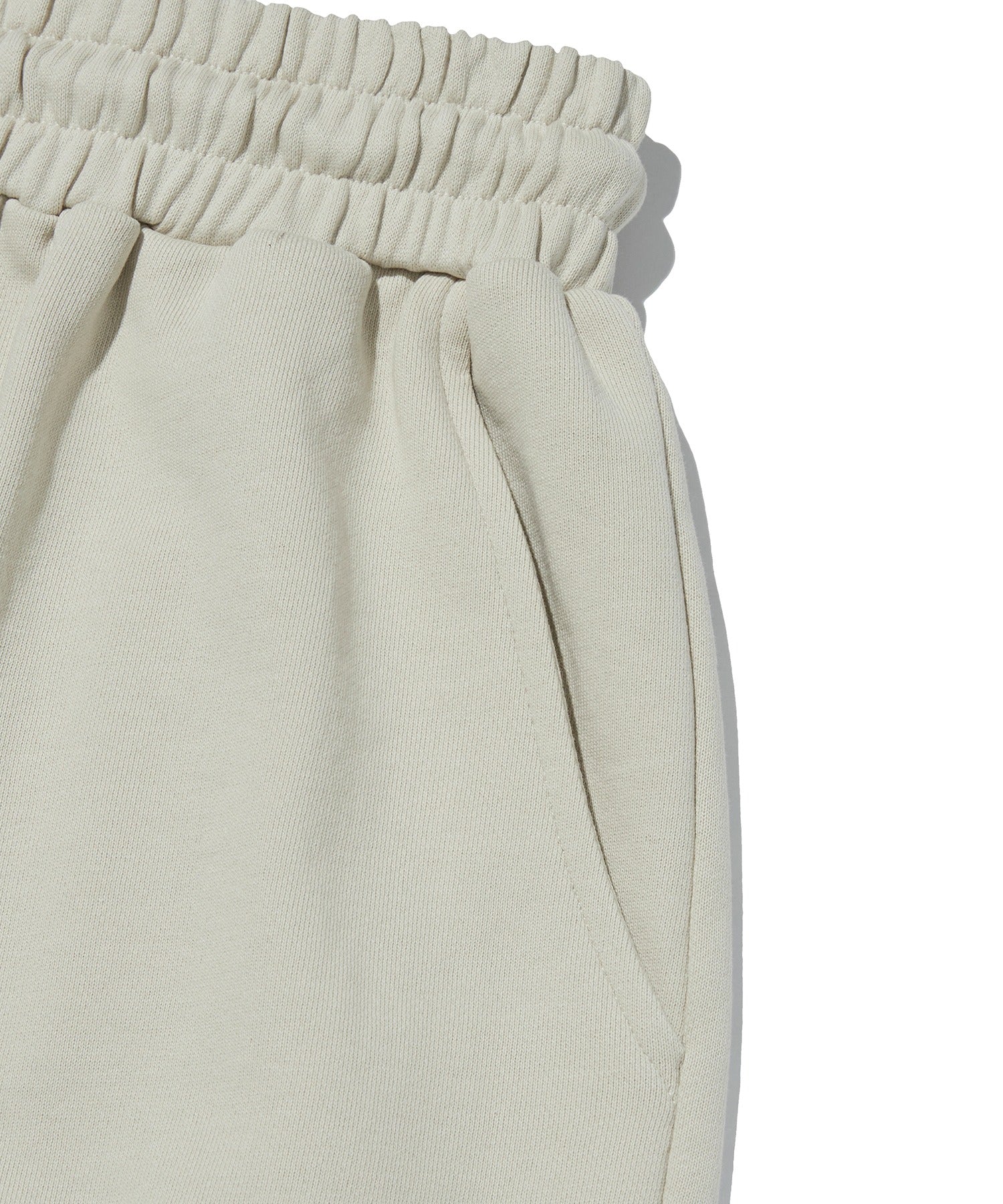 WIDE SWEAT SHORTS [IVORY]