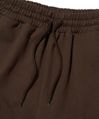 WIDE SWEAT SHORTS [BROWN]