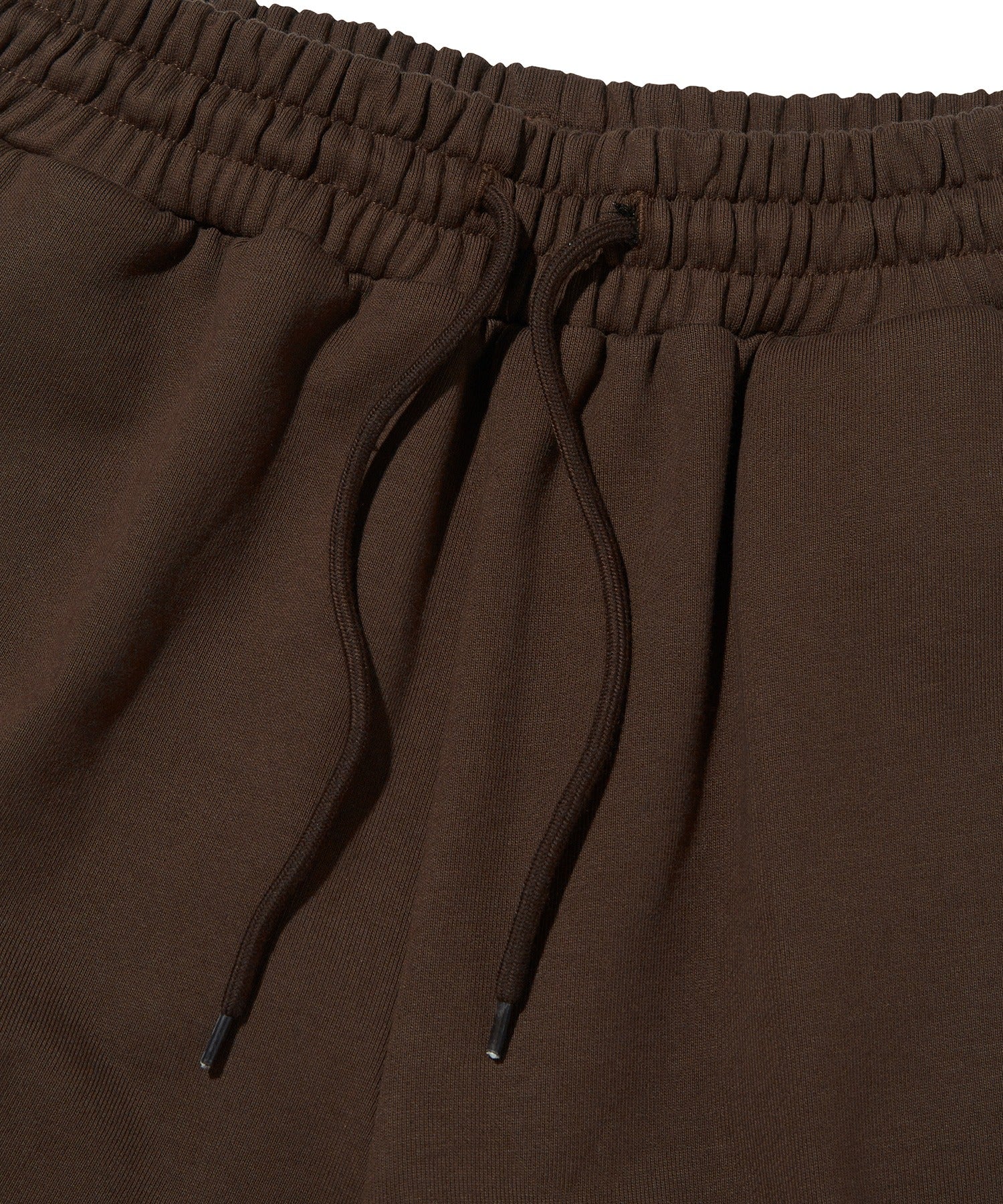 WIDE SWEAT SHORTS [BROWN]