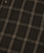 CROPPED CHECK SHIRT [BROWN]