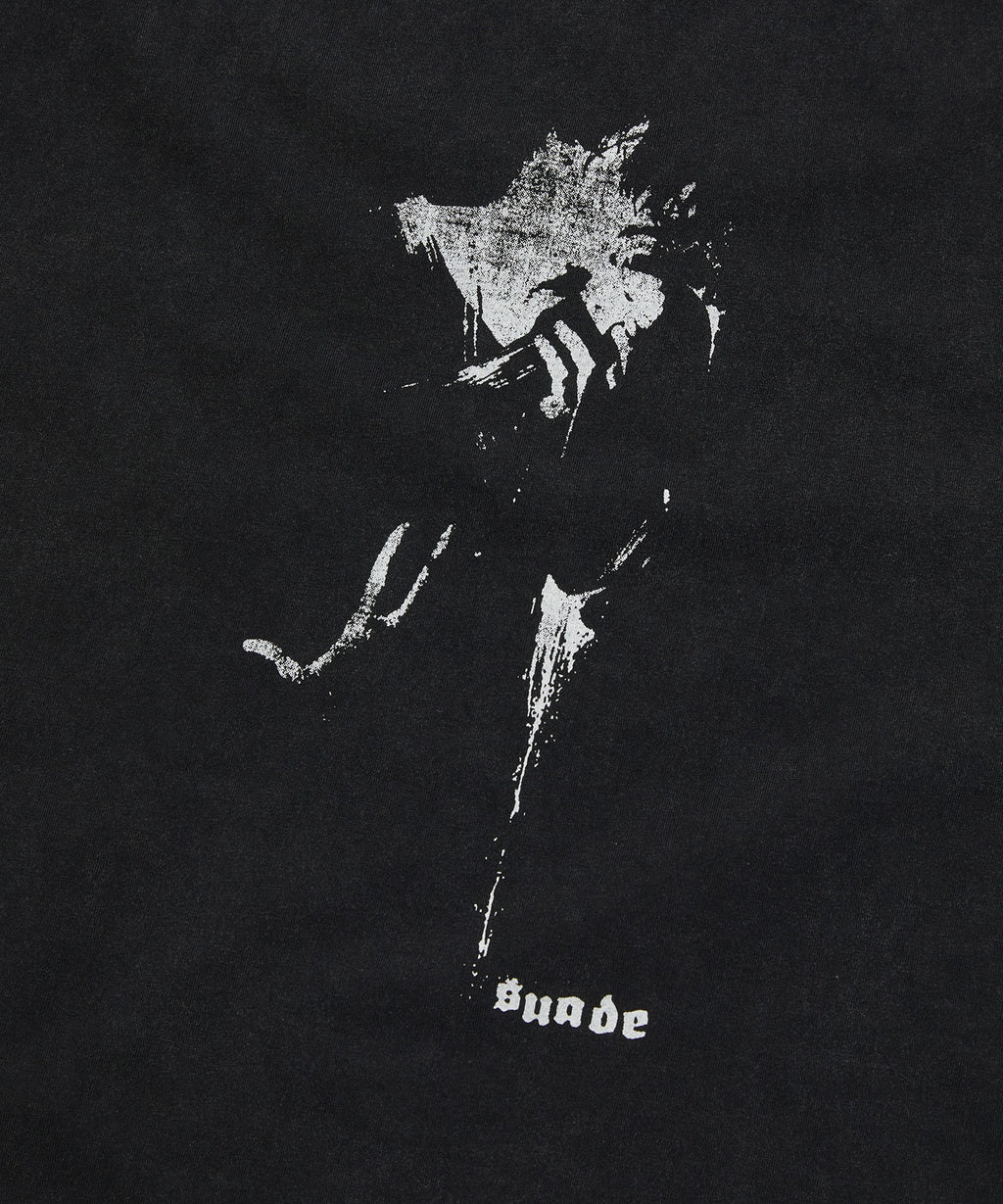 SILHOUETTE TEE [WASHING BLACK]