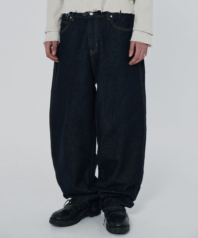BAGGY DENIM [RAW INDIGO] Hover Image