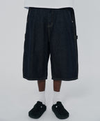 CARPENTER DENIM SHORTS [RAW INDIGO]