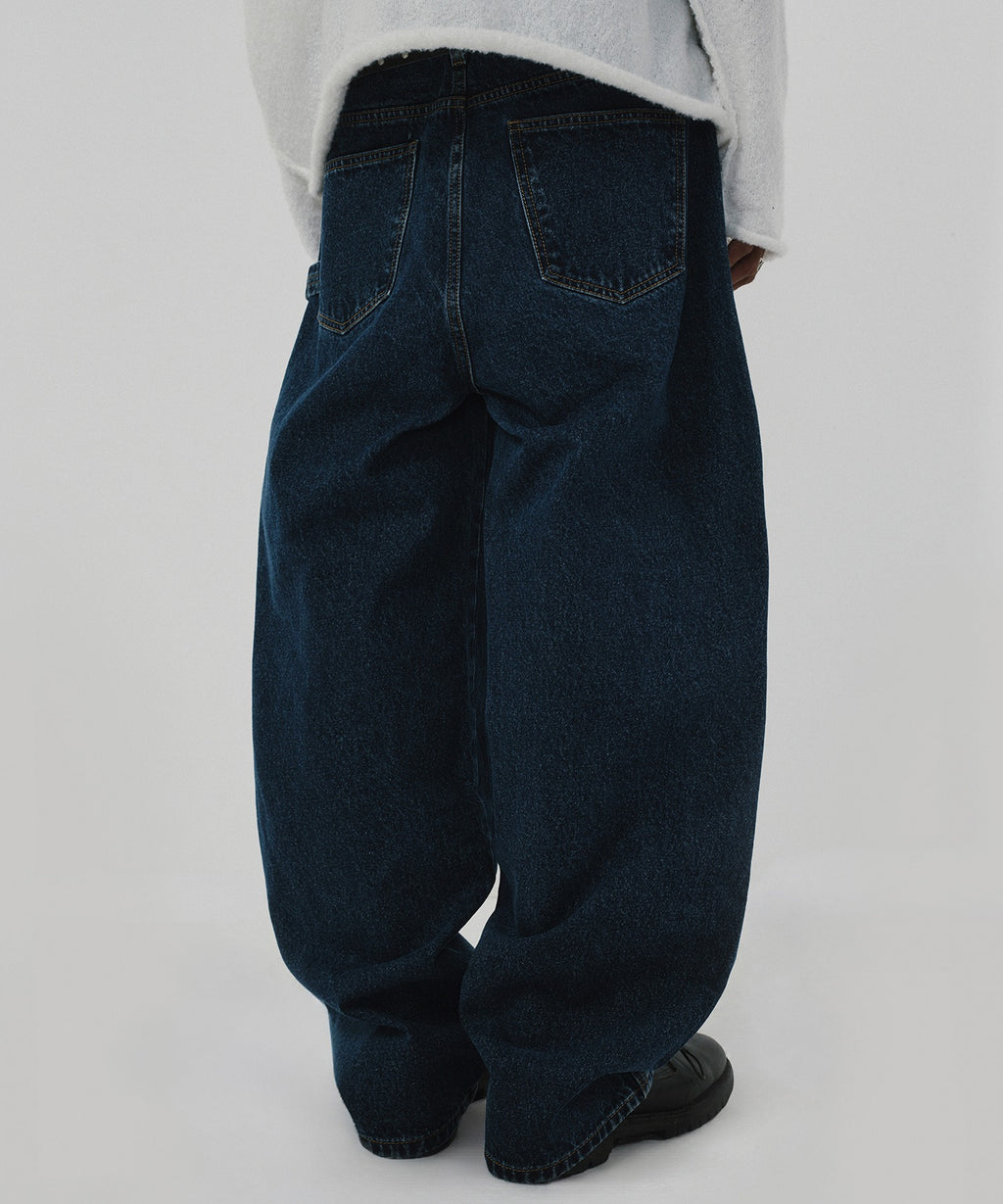 BAGGY DENIM [DARK BLUE]