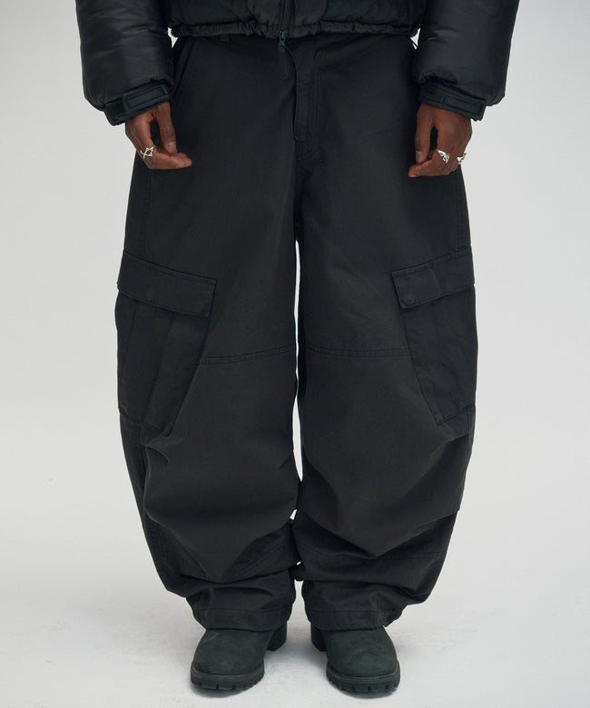 WASHED CARGO PANTS [BLACK] Main Image