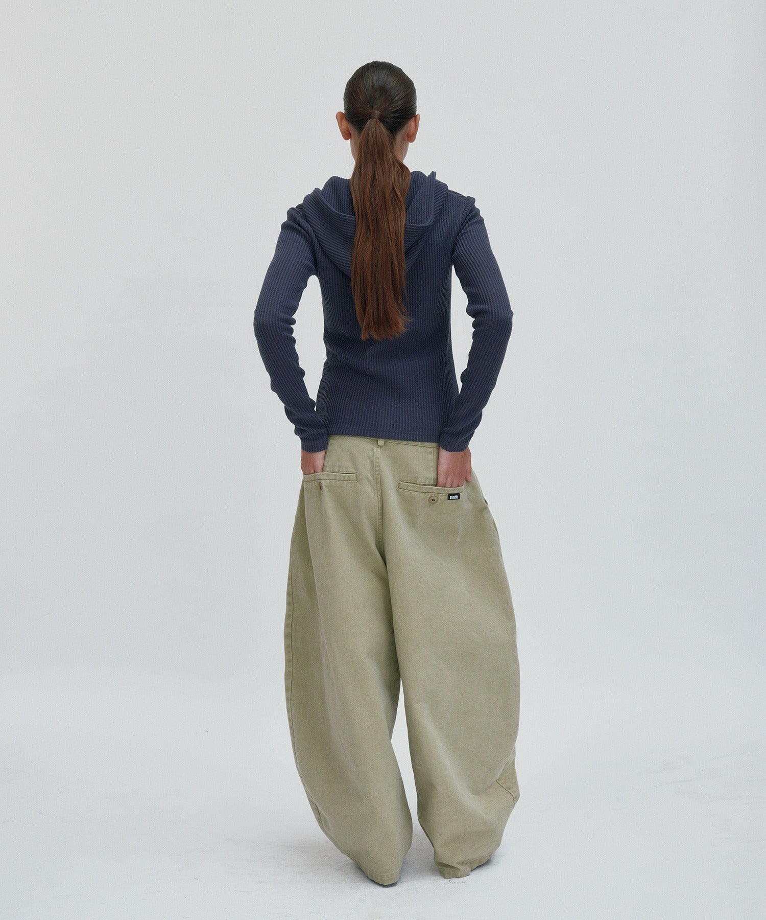 WIDE CHINO PANTS [KHAKI]