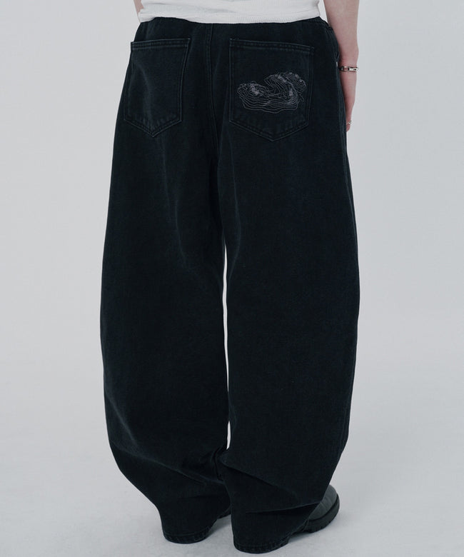CONTOUR POCKET DENIM [BLACK] Hover Image