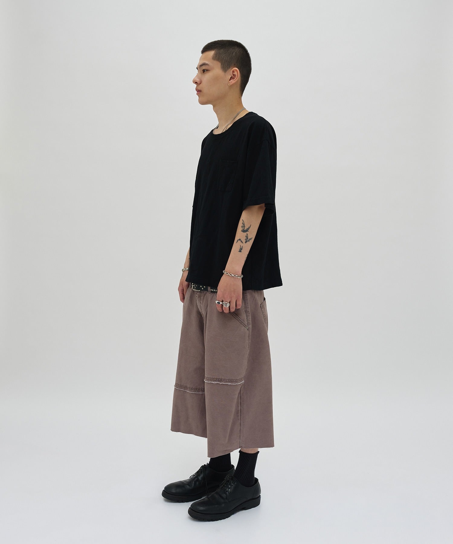 TEXTURED POCKET TEE [BLACK]