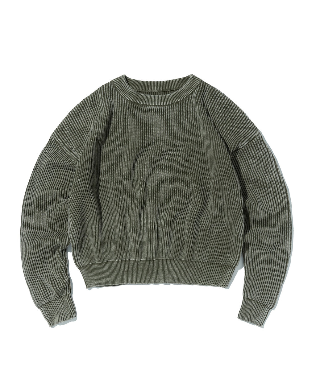 WASHED KNIT [KHAKI]