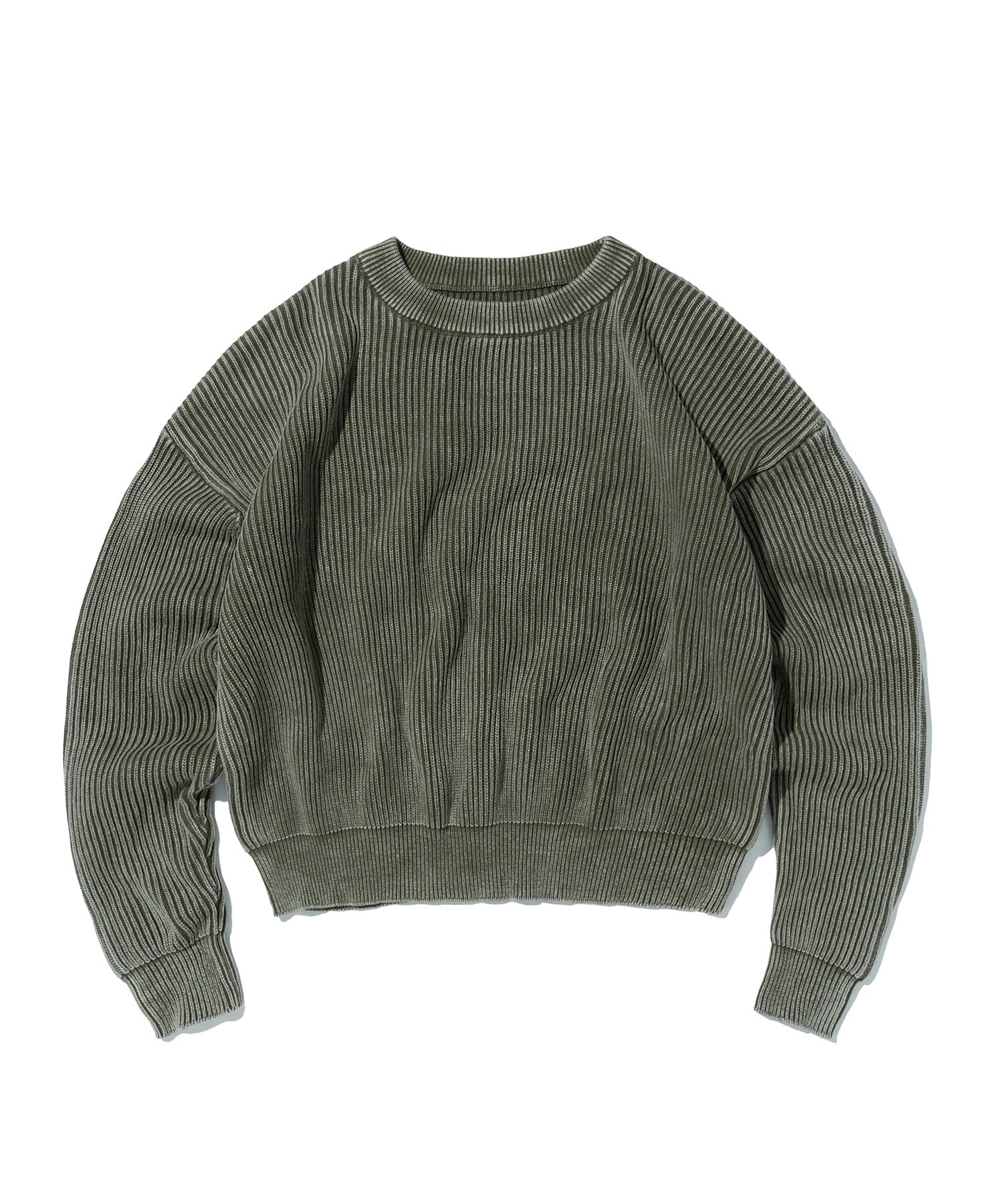 WASHED KNIT [KHAKI]