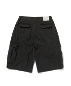 WIDE CARGO SHORTS [BLACK]