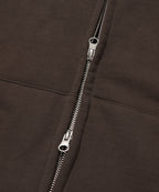 NORMAL HOOD ZIP UP [BROWN]
