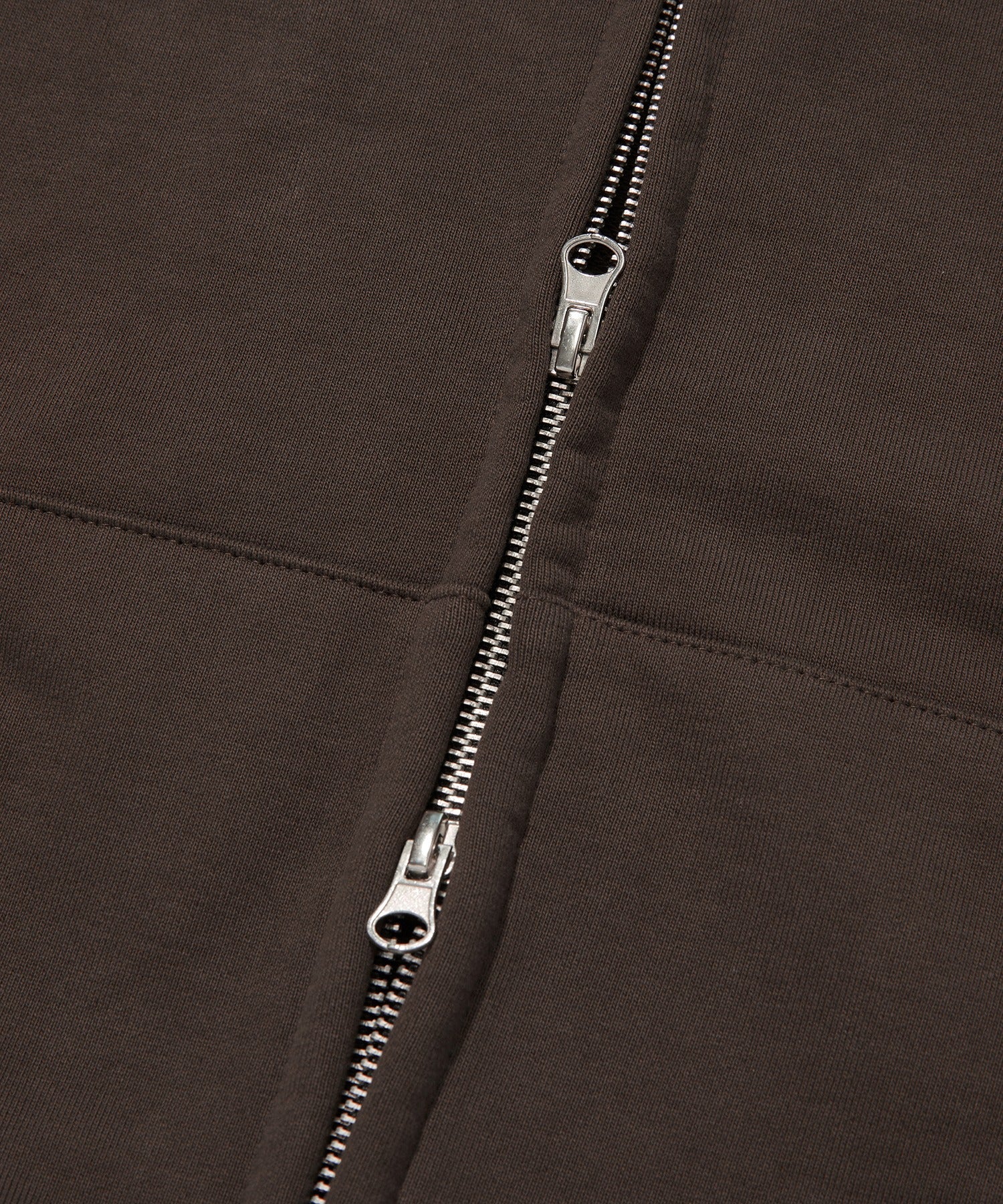 NORMAL HOOD ZIP UP [BROWN]
