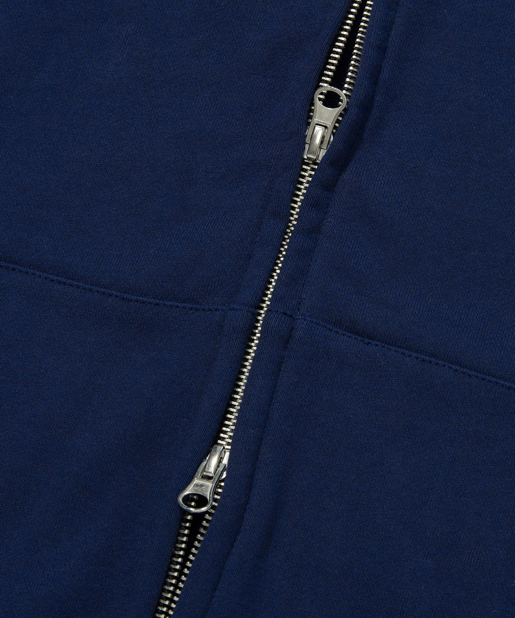 NORMAL HOOD ZIP UP [NAVY]