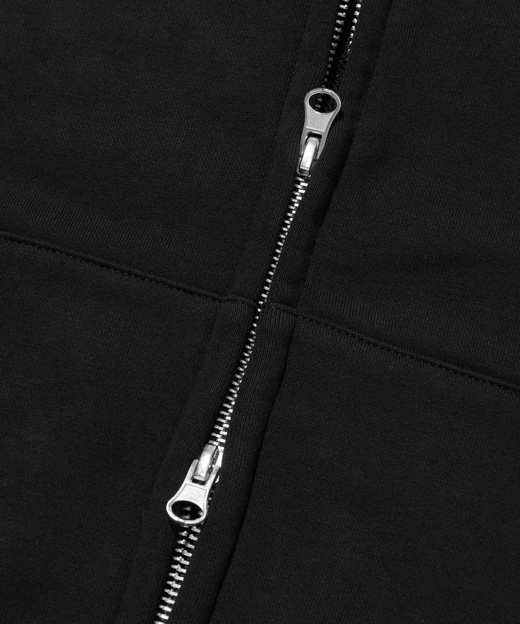 NORMAL HOOD ZIP UP [BLACK]