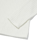 CABLE HENLEY NECK [WHITE]