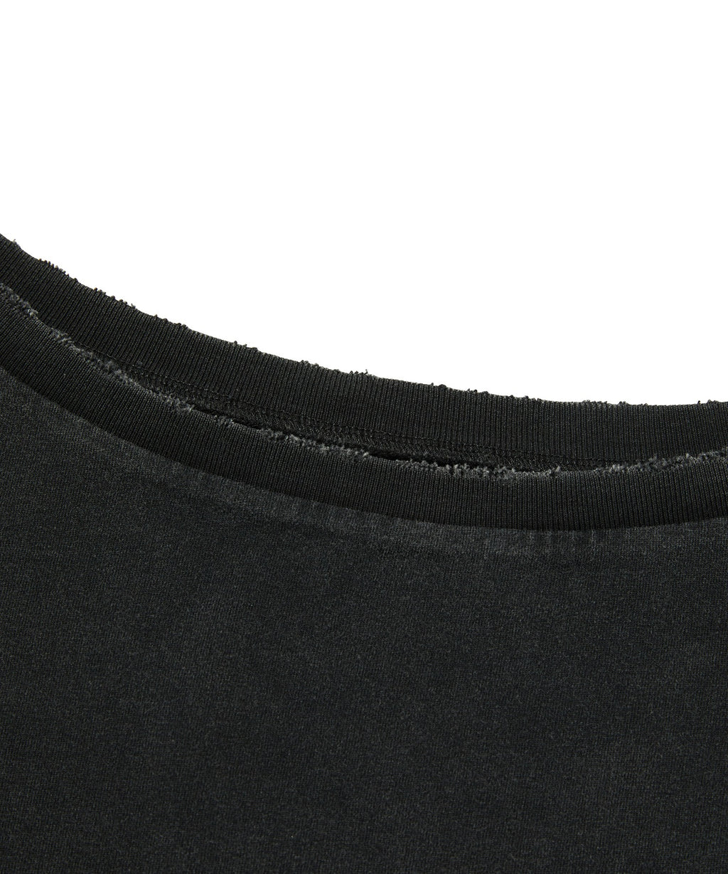 SUNNY ONE SHOULDER TEE [WASHING BLACK]