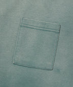 POCKET CROPPED TEE [WASHING GREEN]