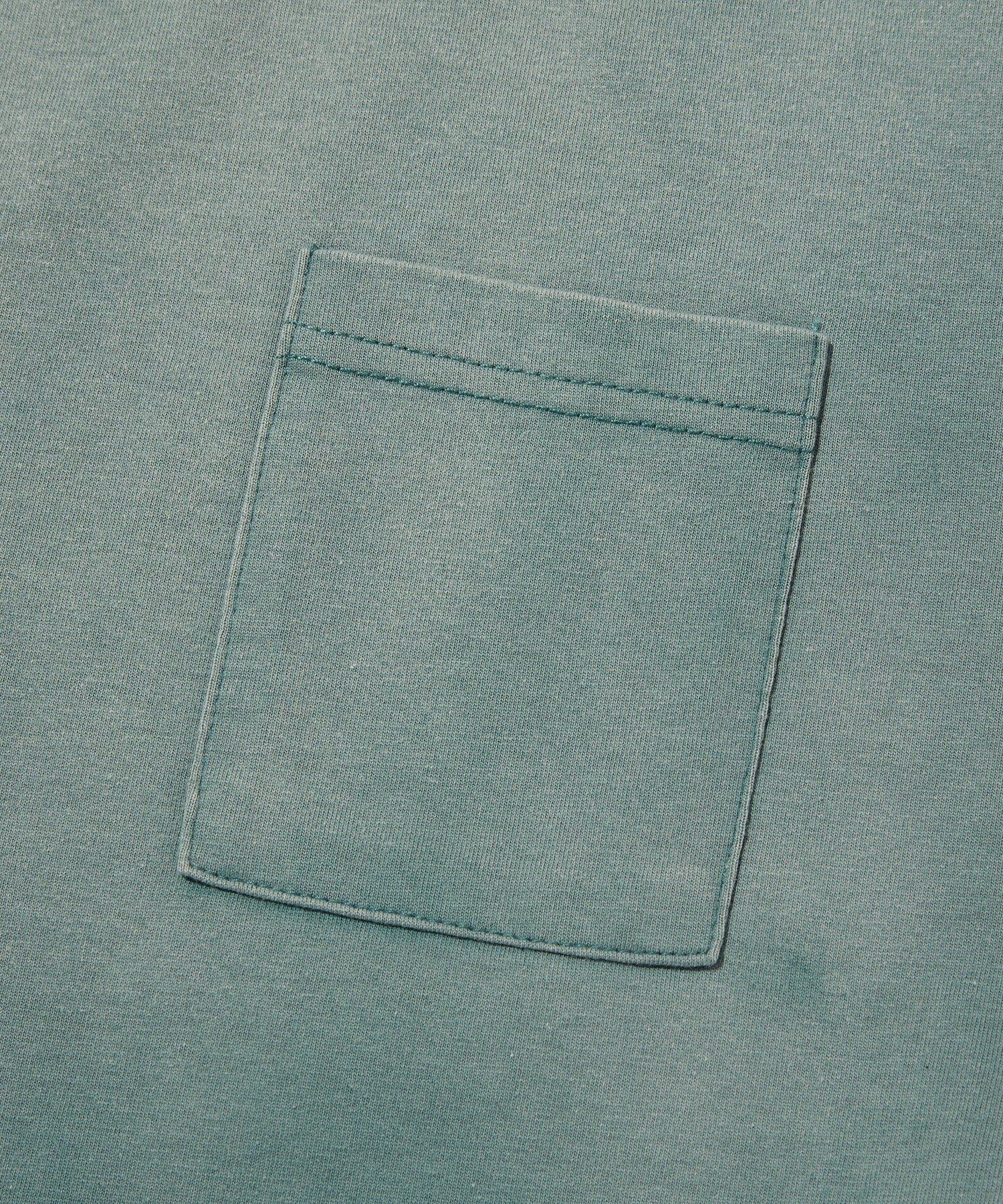 POCKET CROPPED TEE [WASHING GREEN]
