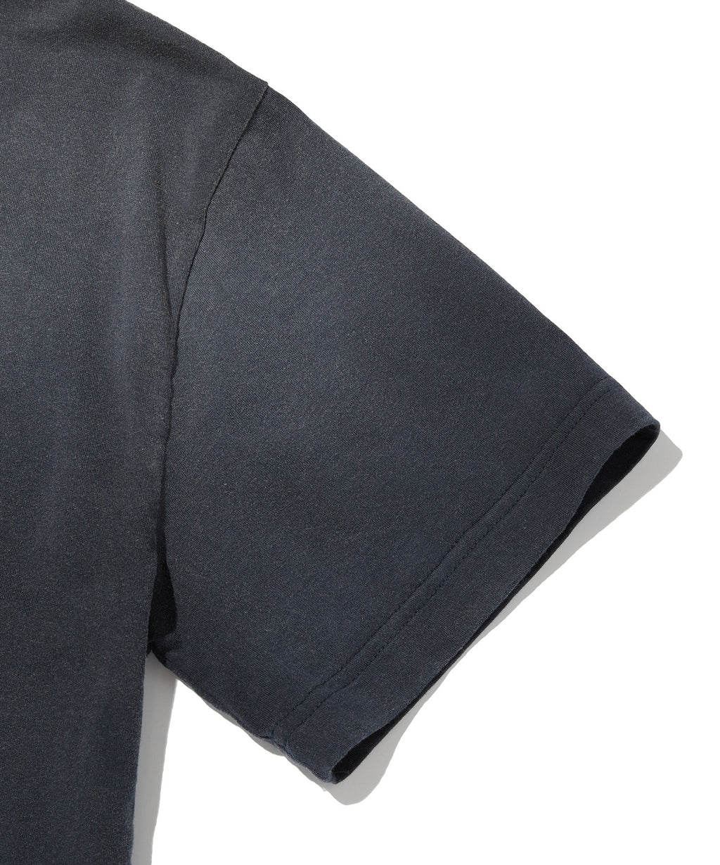 POCKET CROPPED TEE [WASHING NAVY]