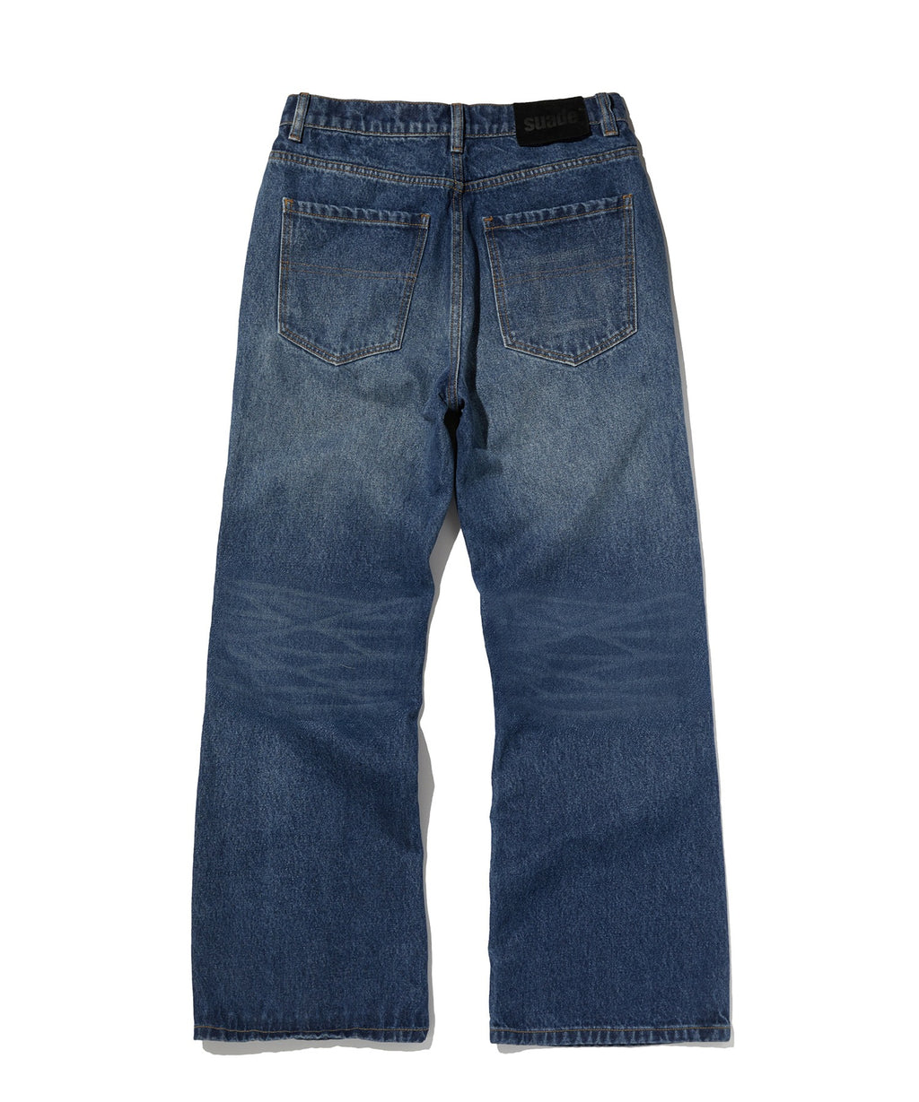 CURVED FLARE DENIM [BLUE]