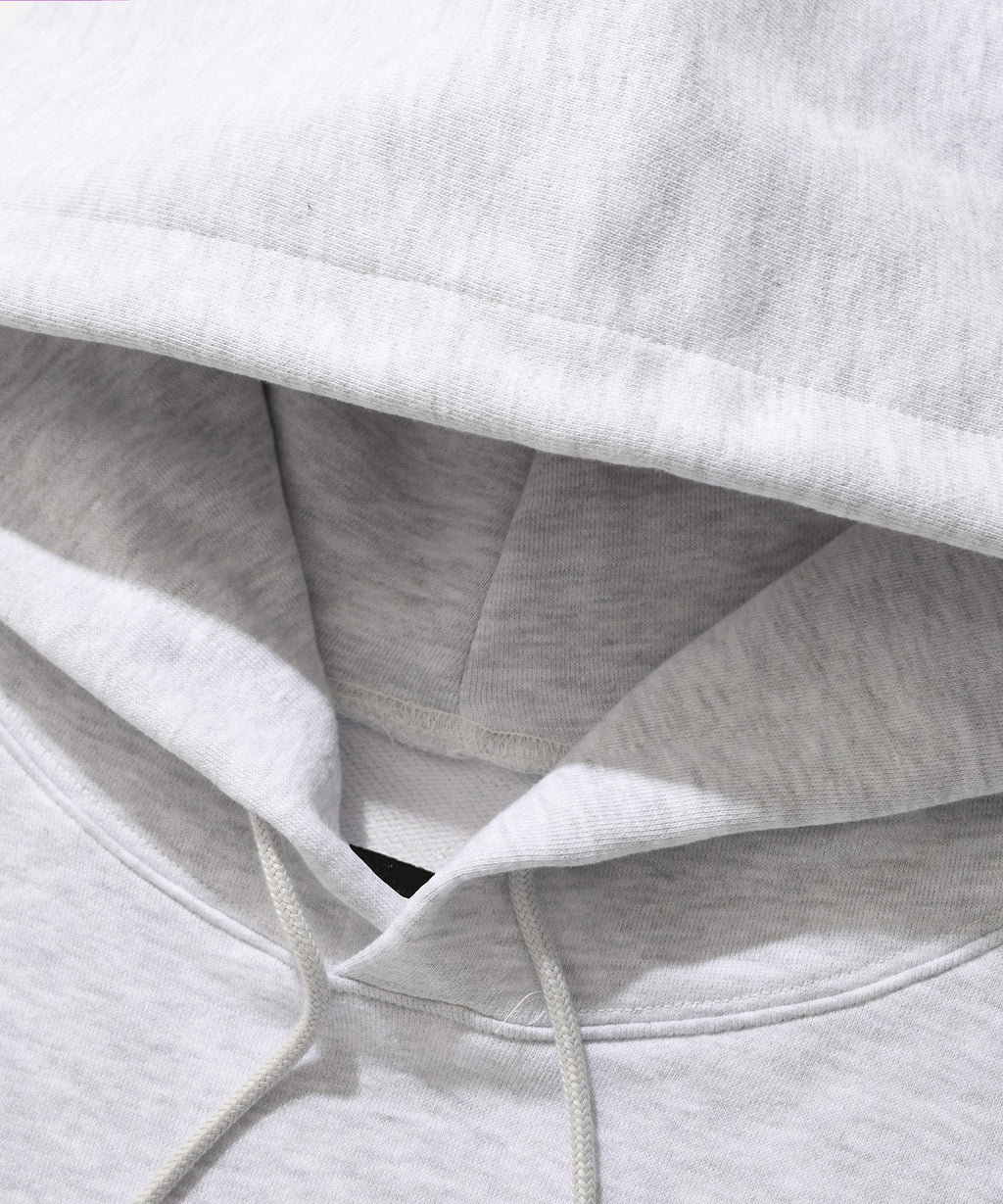 HUH!! HOODIE [MELANGE GRAY]